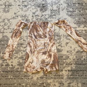 Shein Off The Shoulder Mesh Romper